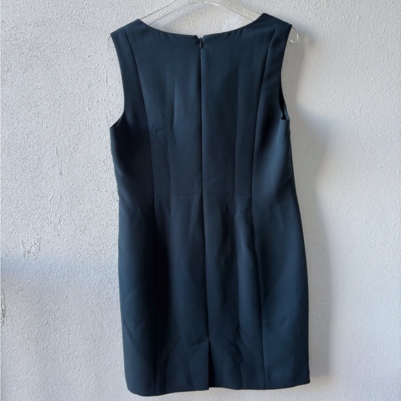 Talbots Cowl Neck Sheath Style Sleeveless Teal Dress Size 16P Sophisticated - Picture 3 of 11